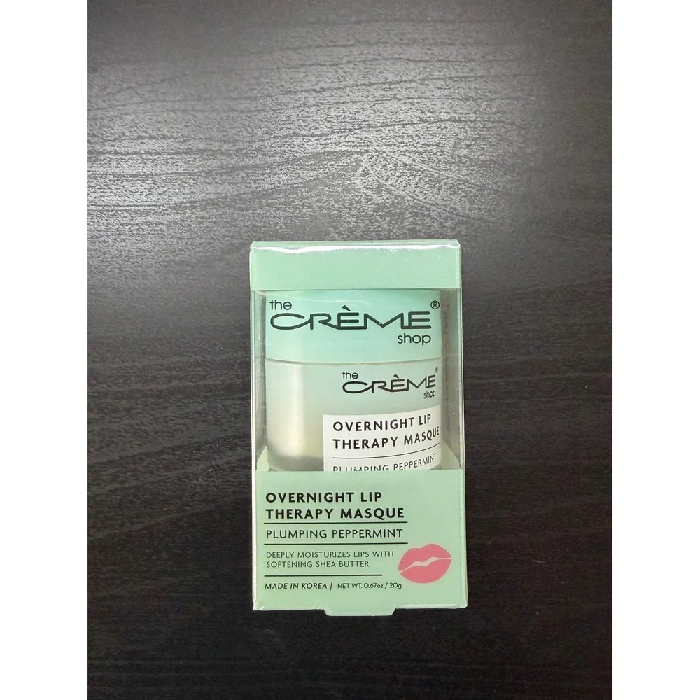 The Creme Shop Overnight Lip Therapy Masque Plumping Peppermint 0.67oz 20g NEW